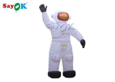 China Blow Up Cartoon Characters Oxford Cloth 10m Inflatable Astronaut Cartoon Characters With Air Blower for sale