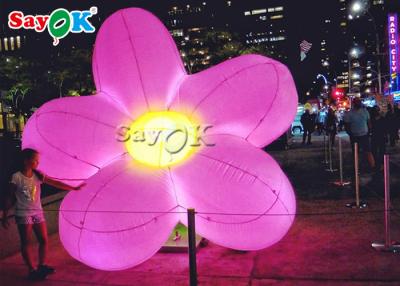 China Flor inflable artificial de la ejecución del LED para hacer publicidad del adornamiento en venta