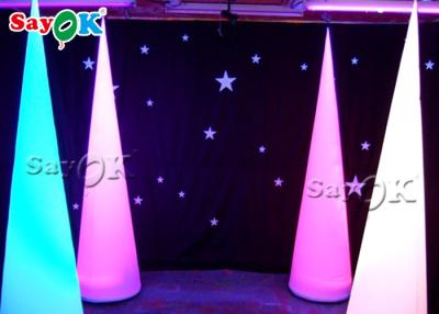 China Attractive Inflatable Lighting Decoration / Blow Up Cone For Christmas for sale