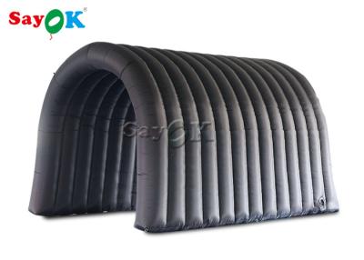 China inflatable outdoor tent Portable Sterilization And Disinfection Chamber Channel Black Dome Shape In Public for sale