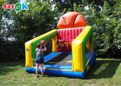 China Inflatable Basketball Game 4x3.6x3m Inflatable Sports Games Children Basketball Race Shooting Game for sale