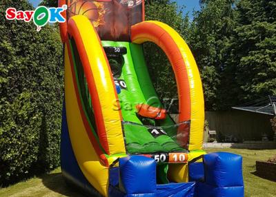 China Inflatable Basketball Game Fire Proof Inflatable Sports Games For Event / PVC Inflatable Basketball Hoop Toss for sale