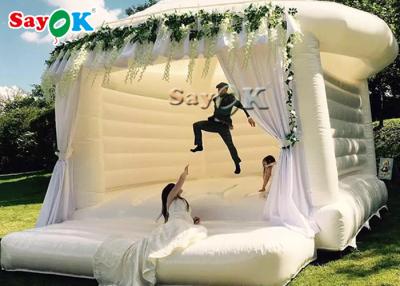 China Commercial Inflatable Bounce For Wedding Party / White Bouncy Castle for sale