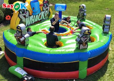 China Outdoor Inflatable Games Adult Interactive Game Inflatable Whack A Mole Game For Party 4.5mx1.8mH for sale