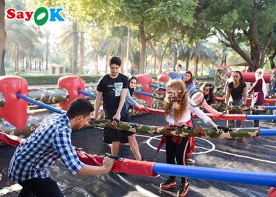 China Inflatable Sports Games Custom Durable Inflatable Human Foosball Field Full Set Table For Team Competition for sale