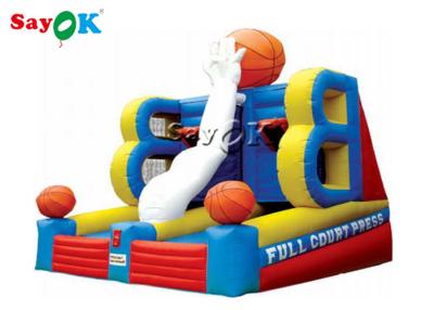 China Inflatable Baseball Game Outdoor Sport Inflatable Basketball Board Double Shot Hoop Game 3 Years Warranty for sale