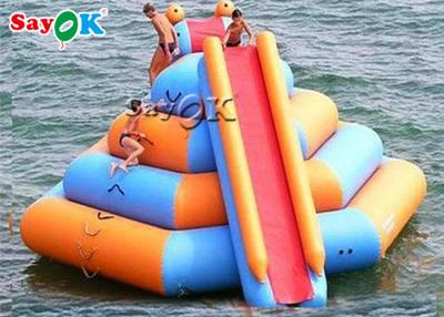 China CE  Inflatable Water Toys / Commercial Inflatable Water Slide With Climbing Tower Water Toys For Lake for sale
