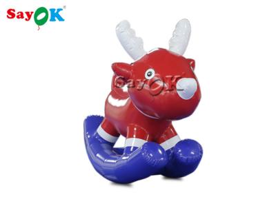 China Inflatable Rocking Horse Baby Toys PVC 1.8x0.7x1.8 MH Inflatable Pony Horse for sale