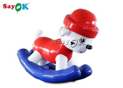 China Multifunction Tarpaulin 1.6x0.7x1.6mH  Inflatable Rocking Horses For Kids for sale