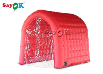 China Red Fireproof Disinfection Channel Inflatable Medical Tent for sale