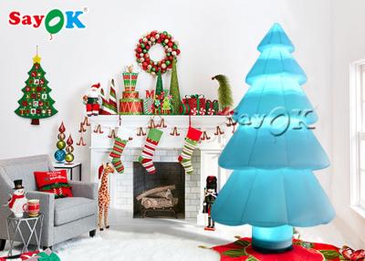 China O pano de nylon conduziu o ornamento inflável claro da árvore de Natal à venda
