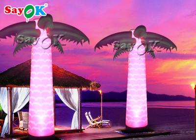 China 5mH Advertising Decorated Inflatable Palm Tree With Led Lighting for sale