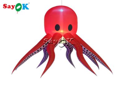 China Red 190T Nylon Octopus Tentacles 3m Inflatable Lighting Decoration for sale