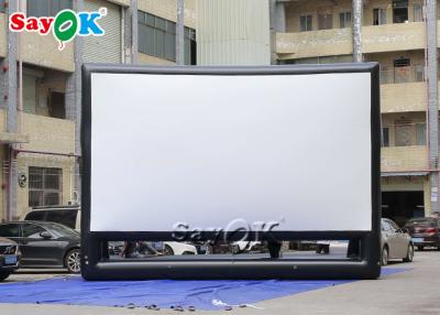 China Inflatable Big Screen Outside Airtight Inflatable Movie Projector Screen For Advertising Display for sale