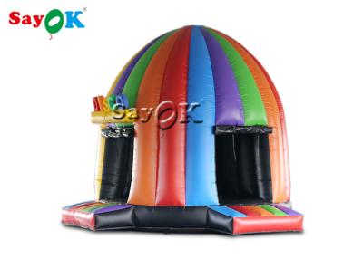 China Best Inflatable Tent 5x4x3.8mH Inflatable Disco Dome Bouncy Castle With Magic Lights for sale