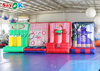 China Inflatable Outdoor Games Backyard 4 In 1 Inflatable Pencil Ring Throwing Game for sale