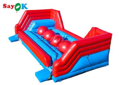 China Inflatable Obstacle Course Big Baller Wipeout Course Inflatable Sports Games For Family Center for sale