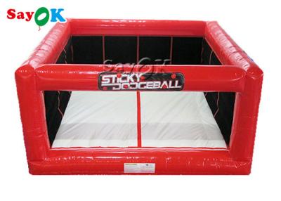 China Inflatable Jump Game 2 In 1 Inflatable Sticky Dodgeball Court Fun Dodge Ball Game Arena for sale