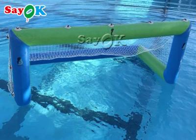China Inflatable Water Games Tarpaulin Pool Inflatable Water Toys Soccer Shooting Goal Game for sale