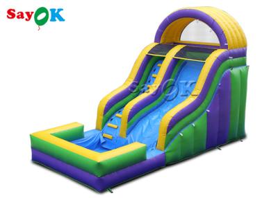 China 7x4mH Adult Inflatable Climbing Water Slides With Pool Inflatable Slide For Kids for sale