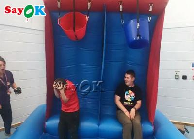 China Inflatable Water Game 2.5x2.5x3mH Portable PVC Tarpaulin Inflatable Gunge Slime Tank Game for sale
