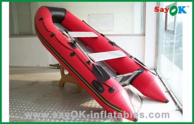 China Red PVC Inflatable Boat PVC Tarpaulin Inflatable Fishing Boat for sale
