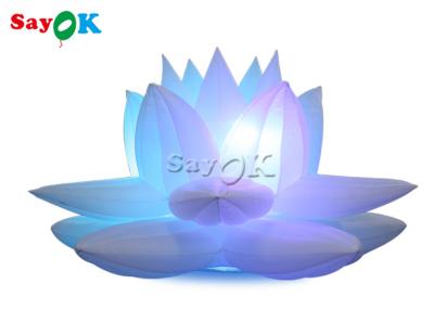 China Decoración 3M Lotus Flower Model With Led inflable del partido en venta
