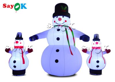 China O diodo emissor de luz ilumina o boneco de neve inflável do Natal para a decoração da jarda à venda