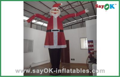 China Dancing Air Puppets Santa Claus Advertising Inflatable Air Dancer For Christmas Celebrate for sale