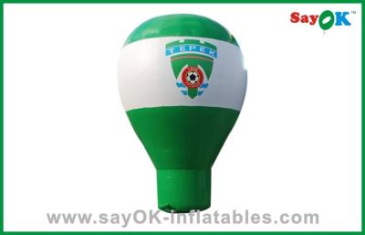 China White And Green Large Inflatable Balloon , Inflatable Advertising balloon for sale