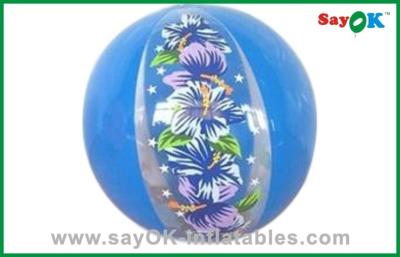 China Business Giant Round Inflatable Helium Balloon Blue Festival Celebrate Balloon for sale