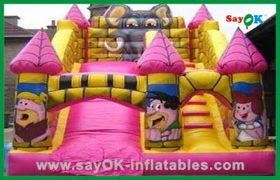 China Durable Air Blower Trampoline Inflatable Bounce / Inflatable Slide for sale