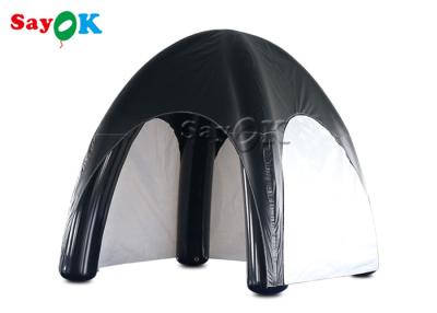China Family Air Tent Tarpaulin Air Sealed Inflatable Spider Tent Black And White for sale