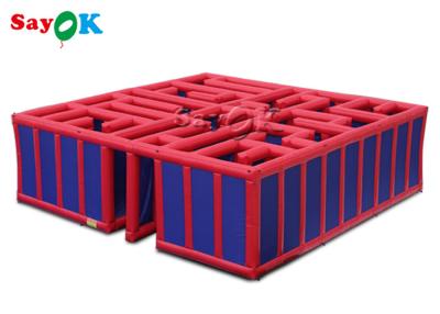 China Inflatable Party Games Commercial Outdoor Carnival 10x10x3m Inflatable Labyrinth Maze for sale