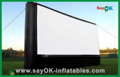 中国 巨大なポリ塩化ビニール Platic の膨脹可能な掲示板の結婚のための移動式爆発の映画スクリーン 販売のため