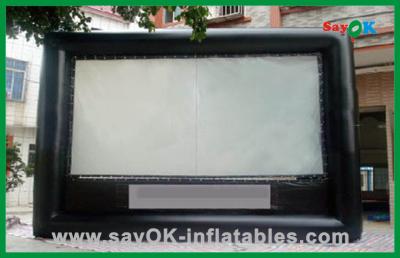 China Producto inflable de encargo del negro inflable material de la pantalla de cine del PVC en venta