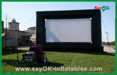 China Pano de venda quente exterior de 4X3M Oxford e tela de filme inflável de pano da projeção para a venda à venda