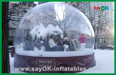 中国 クリスマス テーマの屋外の膨脹可能な党透明なテントの泡膨脹可能な空気テント 販売のため