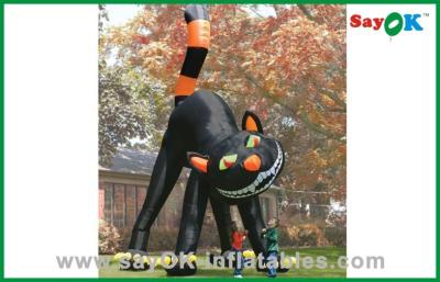 China LED Lighting Inflatable Holiday Decorations Funny Inflatable Halloween Cat for sale