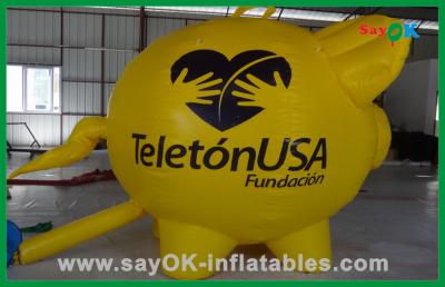 China Inflatable Big Yellow Advertising Inflatable Cartoon Characters Commercial Inflatable Mascot for sale