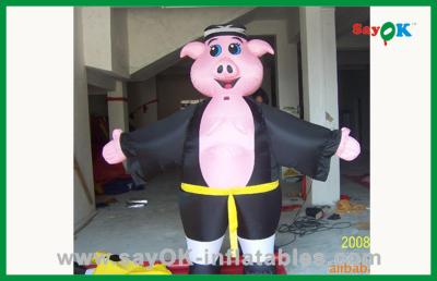 Chine Animaux gonflables de personnage de dessin animé gonflable de porc de Chambre de rebond d'enfants grands à vendre