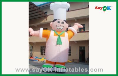Cina Personaggio dei cartoni animati gonfiabile del cuoco unico gonfiabile commovente all'aperto su ordinazione per annunciare in vendita