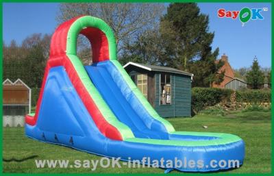 China Inflatable Slip And Slide With Pool Park Commercial Funny Outdoor Inflatable Jumper And Inflatable Slide For Kids for sale