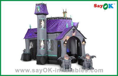 China Funny Halloween Inflatable Decoration Blow Up House For Holiday Decorations for sale