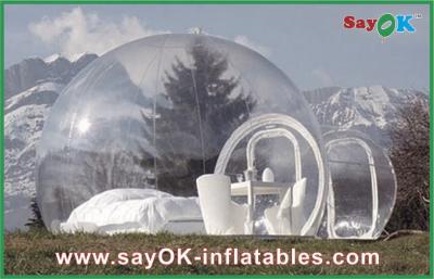 China Large Outdoor Inflatable Tent Bubble Transparent Inflatable Camping Tent For 2 Man for sale