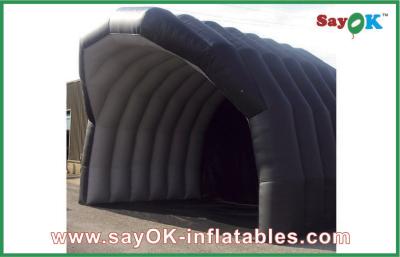 China Inflatable Air Tight Tent Building Black Large Inflatable Tent House For Camping for sale