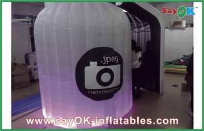 China Inflatable Photo Studio Portable Lighting Inflatable Photo Booth Logo Printed For Wedding for sale