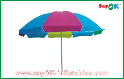 China Garden Canopy Tent Beach Table Sun Umbrella Custom Colorful Folding Solar Parasol  210D Oxford Cloth for sale