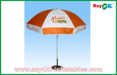 China Small Pop Up Canopy Tent Advertising Polyester Sunshade Umbrella Summer Round Sun Garden Parasol for sale