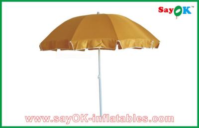China Yard Canopy Tent Flexible Garden / Beach Sun Umbrella Polyester UV Protection Umbrella CMYK Printing for sale